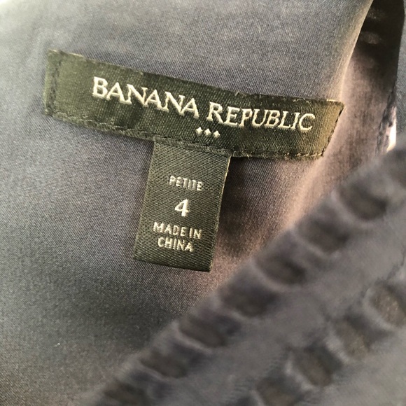 Banana Republic Dark Navy Blue Fit & Flare Tank Casual Mini Short Dress EUC 4 - Picture 6 of 6